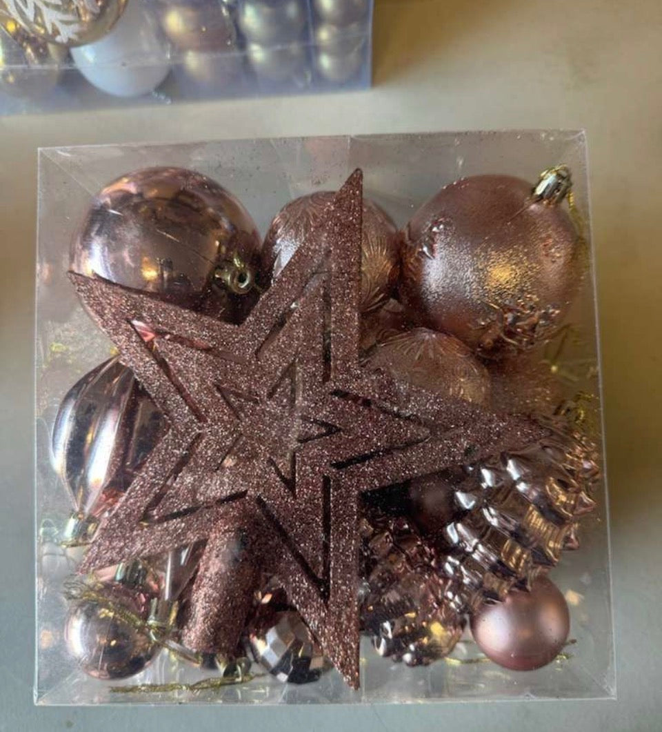 Brand new Cristbed Christmas Ball Ornaments - 43pcs Shatterproof Christmas Tree Decorative Hanging Ornaments with Loop for Xmas Holiday Party Wreath H