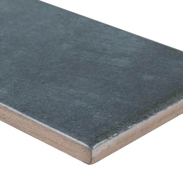 Open Box MSI Lakeview Denim 3 in. x 12 in. Glossy Ceramic Subway Wall Tile (5.5 sq. ft./Case)