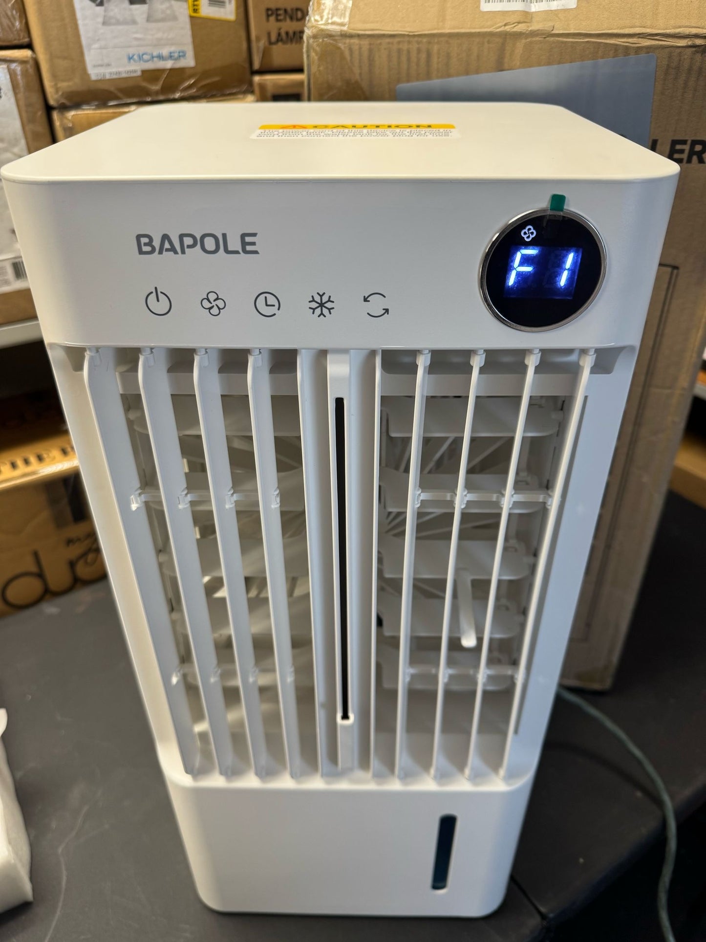 Open Box BAPOLE Portable Air Conditioners, Evaporative Air Cooler with 3 Gallon Water Tank, Air Conditioner Portable with 3 Wind Speed, 2 Cool Mist, R