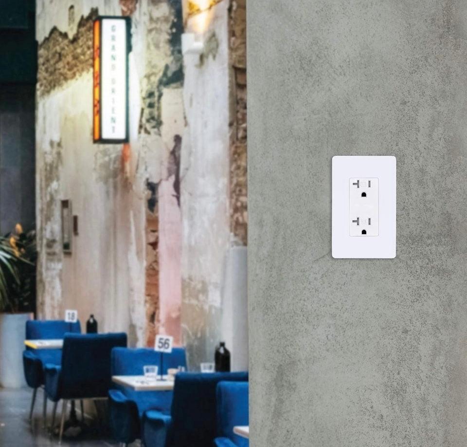 Open Box Faith [10-Pack] 20 Amp Tamper-Resistant Outlet |20A 125V Decorator Receptacle | Commercial Grade Duplex Outlets | UL-Listed, 10-Pack, White