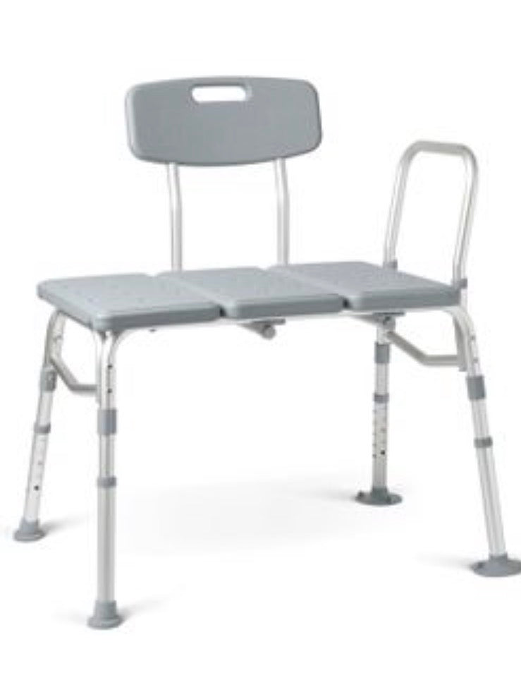 Medline Gray Transfer Bench for Bathtub