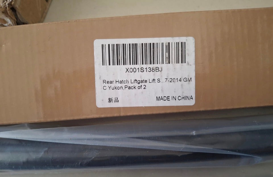Open box TADAMARK Rear Hatch Liftgate Lift Supports Struts Shocks Gas Springs Fit for Escalade Chevrolet Suburban 1500 Tahoe GMC Yukon 2007-2014, 6156
