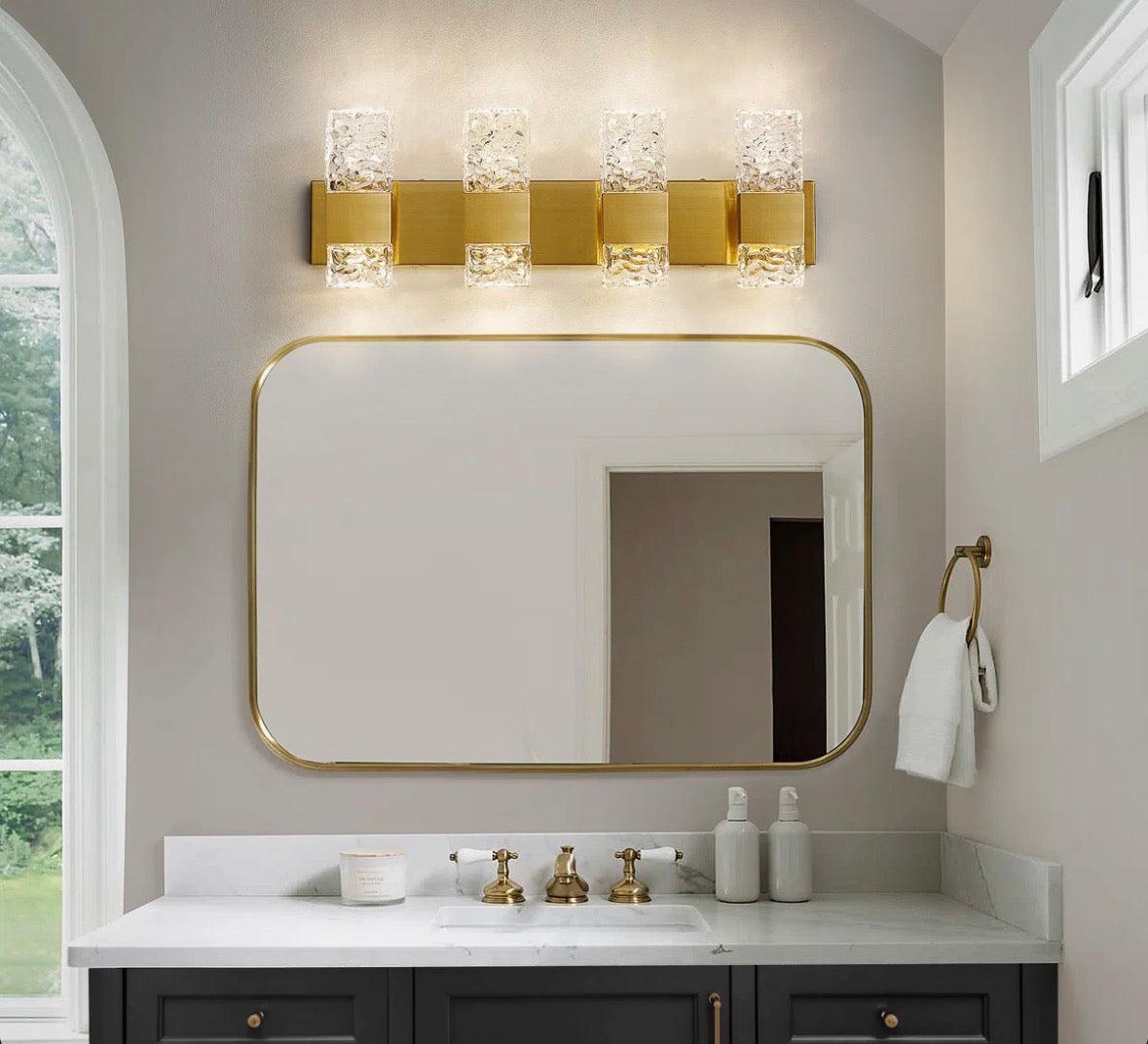 Mercer41 Luxcien Dimmable Crystal Bathroom Vanity Light