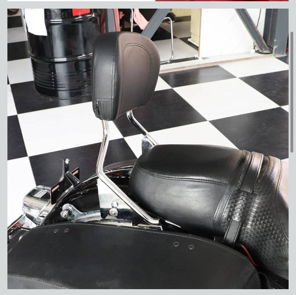 Open Box AUFER Detachable Backrest Sissy Bar Upright Passenger Backrest With Back Rest Pad Compatible With For Touring Road King Street Glide Electra