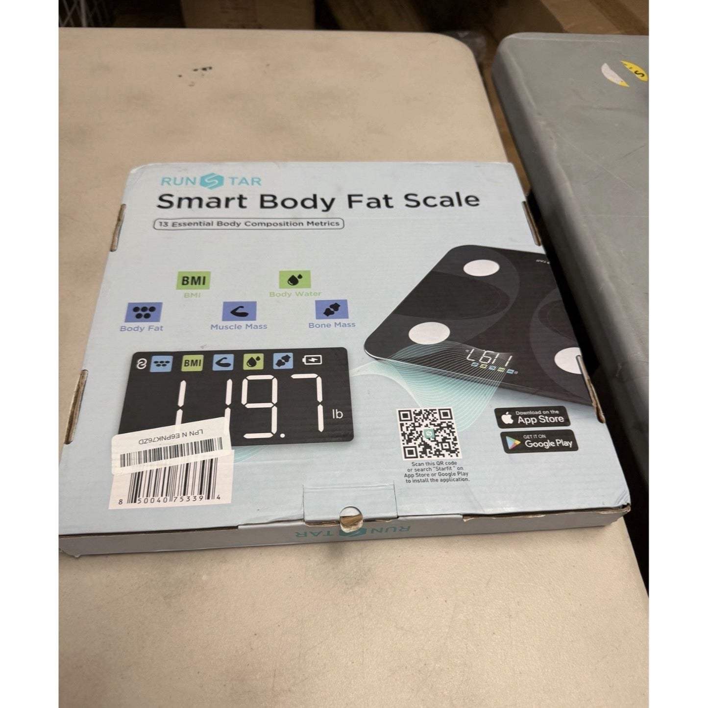RunSTAR Digital Smart Scale – Body Weight & Fat Percentage Analyzer with App