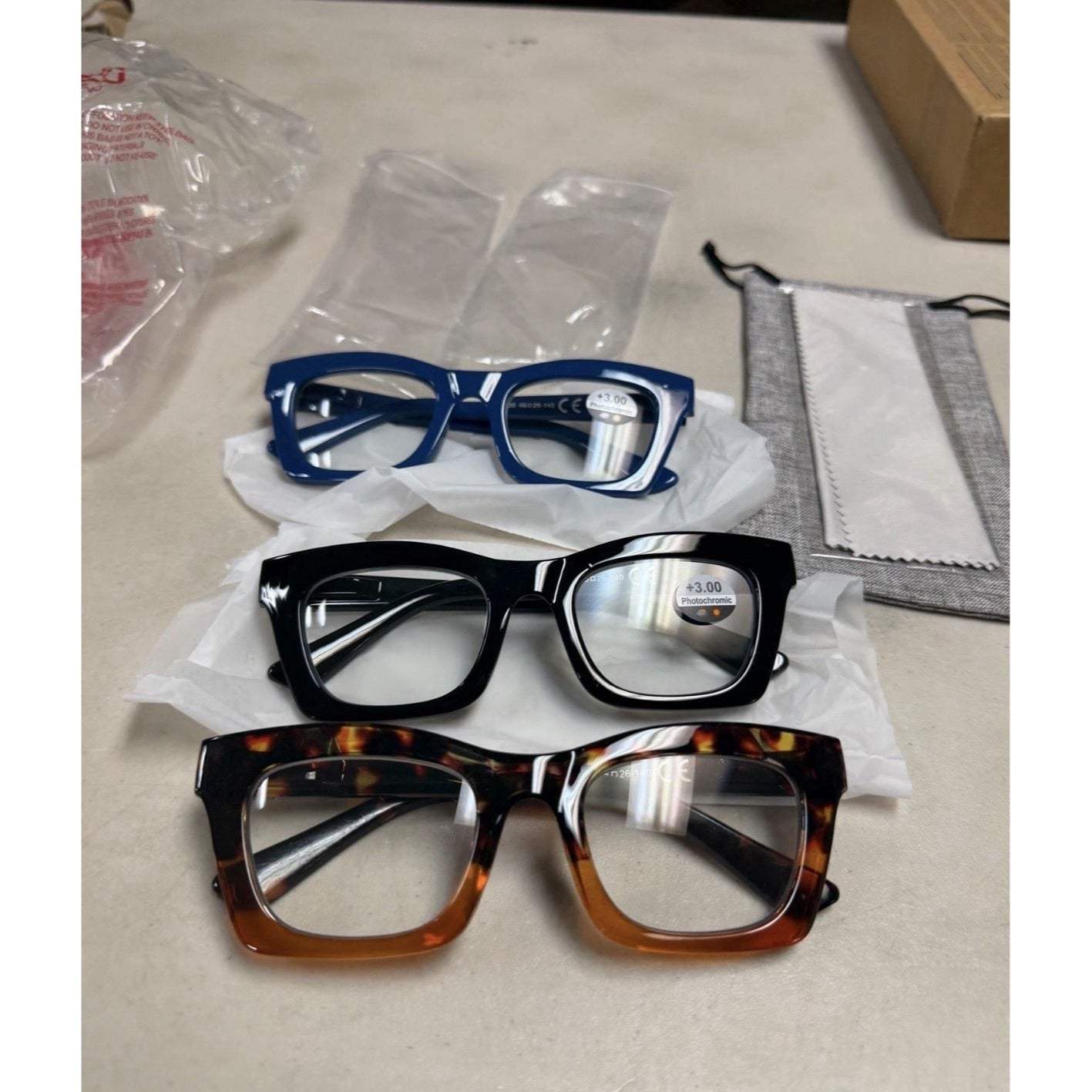 Hubeye Progressive Reading Glasses For Women Fashion Style Blue Light