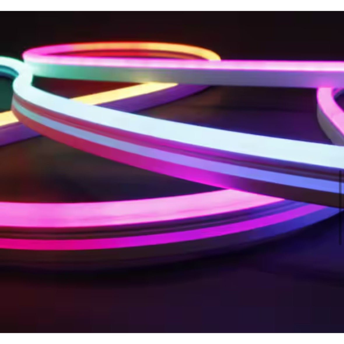 16 Ft. Smart Wi-Fi RGBW 120V Plug-in/12V Neon Flex Integrated LED Outdoor Rope Light Works Alexa/Hey Google/HomeKit/Siri