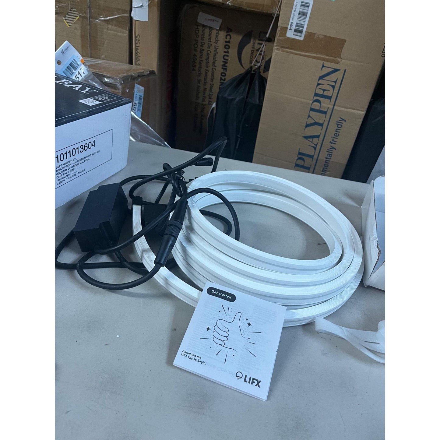 16 Ft. Smart Wi-Fi RGBW 120V Plug-in/12V Neon Flex Integrated LED Outdoor Rope Light Works Alexa/Hey Google/HomeKit/Siri