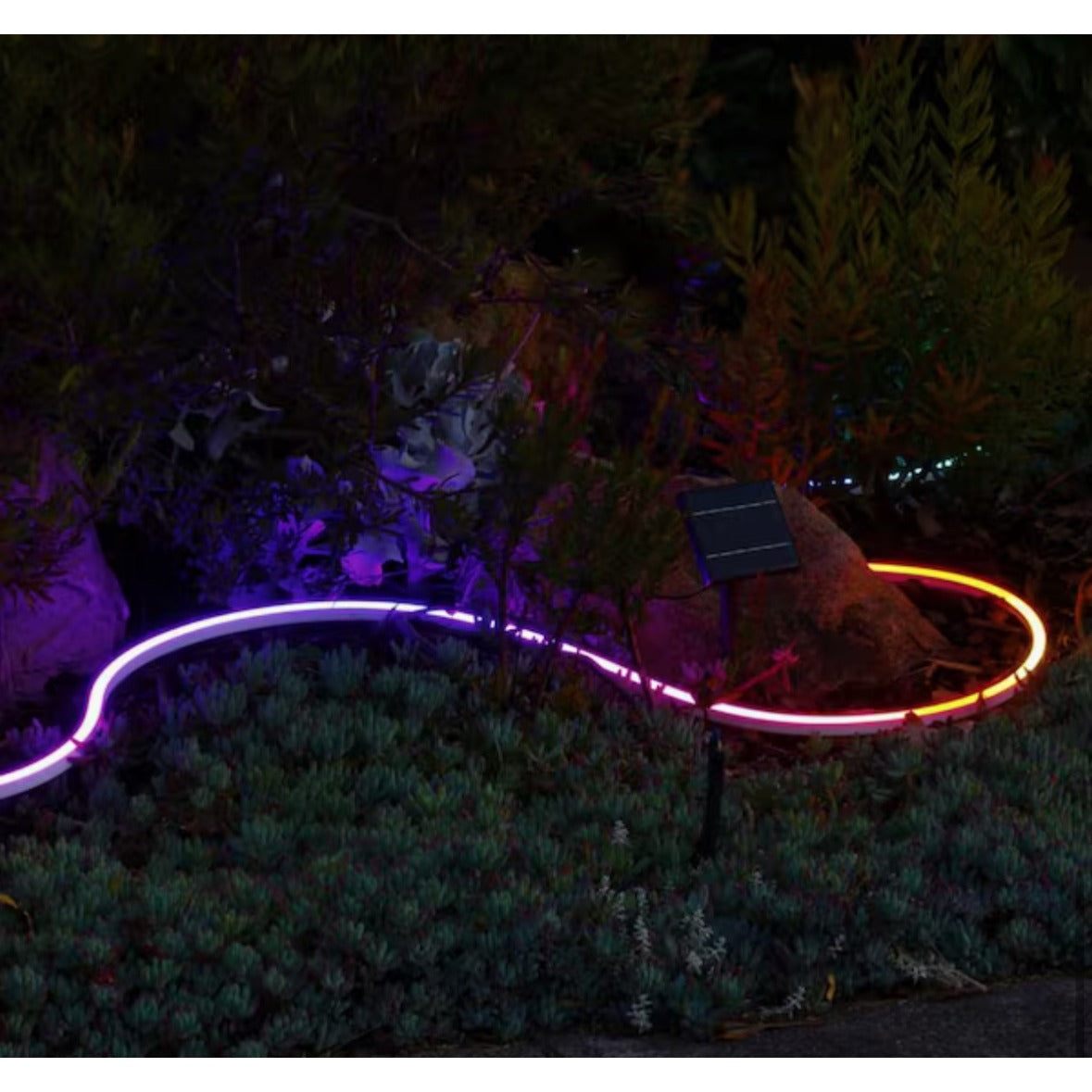 16 Ft. Smart Wi-Fi RGBW 120V Plug-in/12V Neon Flex Integrated LED Outdoor Rope Light Works Alexa/Hey Google/HomeKit/Siri