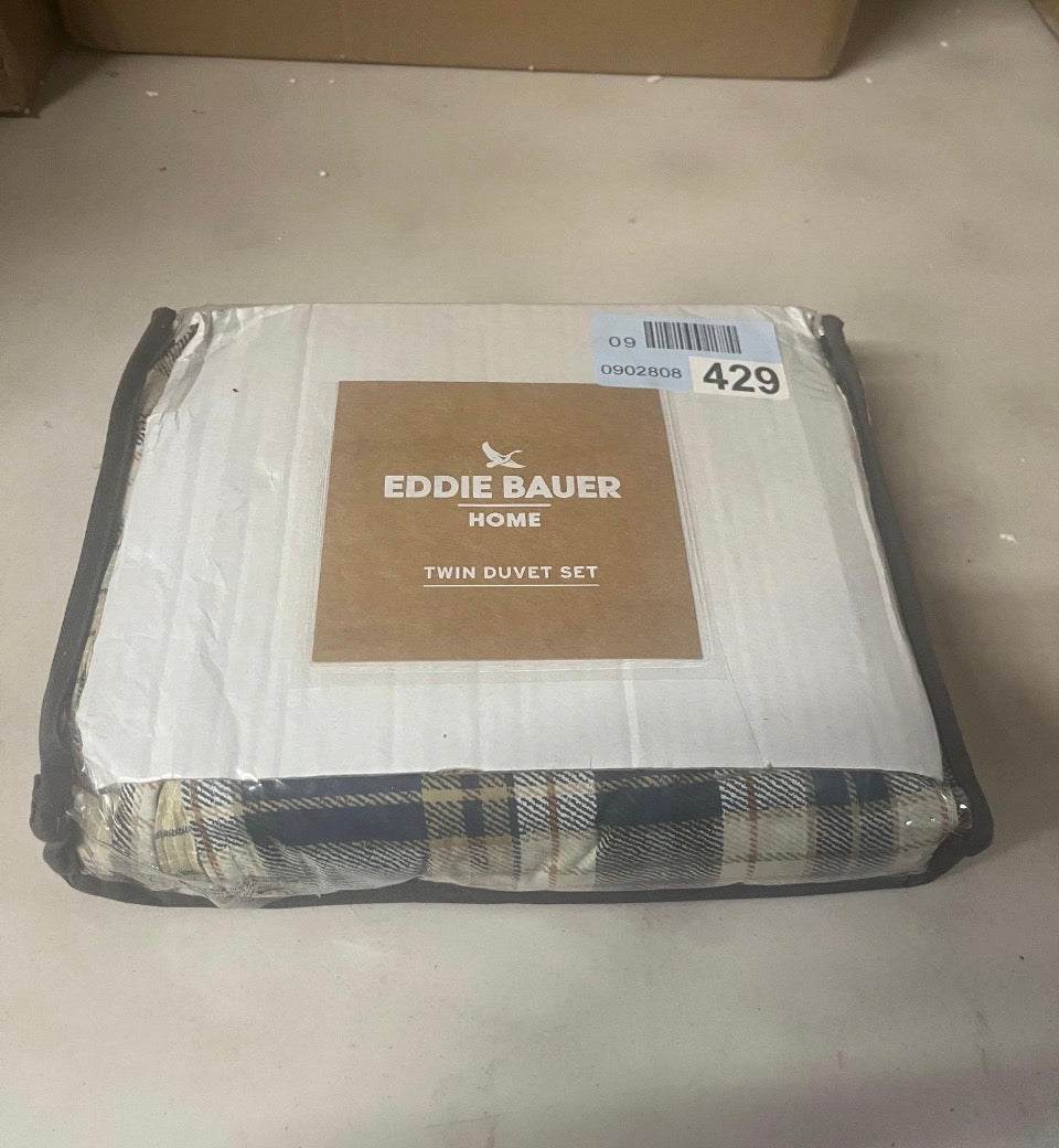 Eddie Bauer Port Gamble Indigo Cotton Duvet Cover Set
