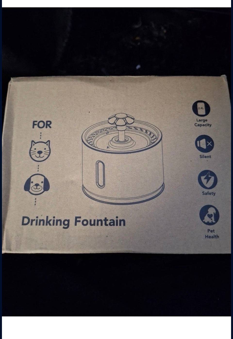 New Pet Fountain,Cat Water Fountain, Automatic Water Dispenser for Cats