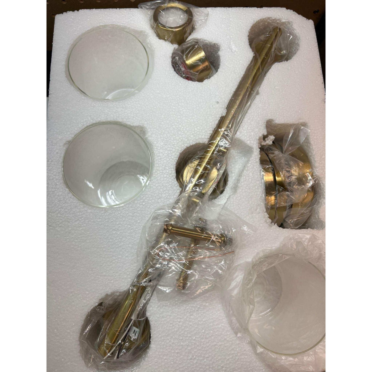 GETINLIGHT Inlight 20 Wide 3 Light Gold Bathroom Vanity Light - Selzalot