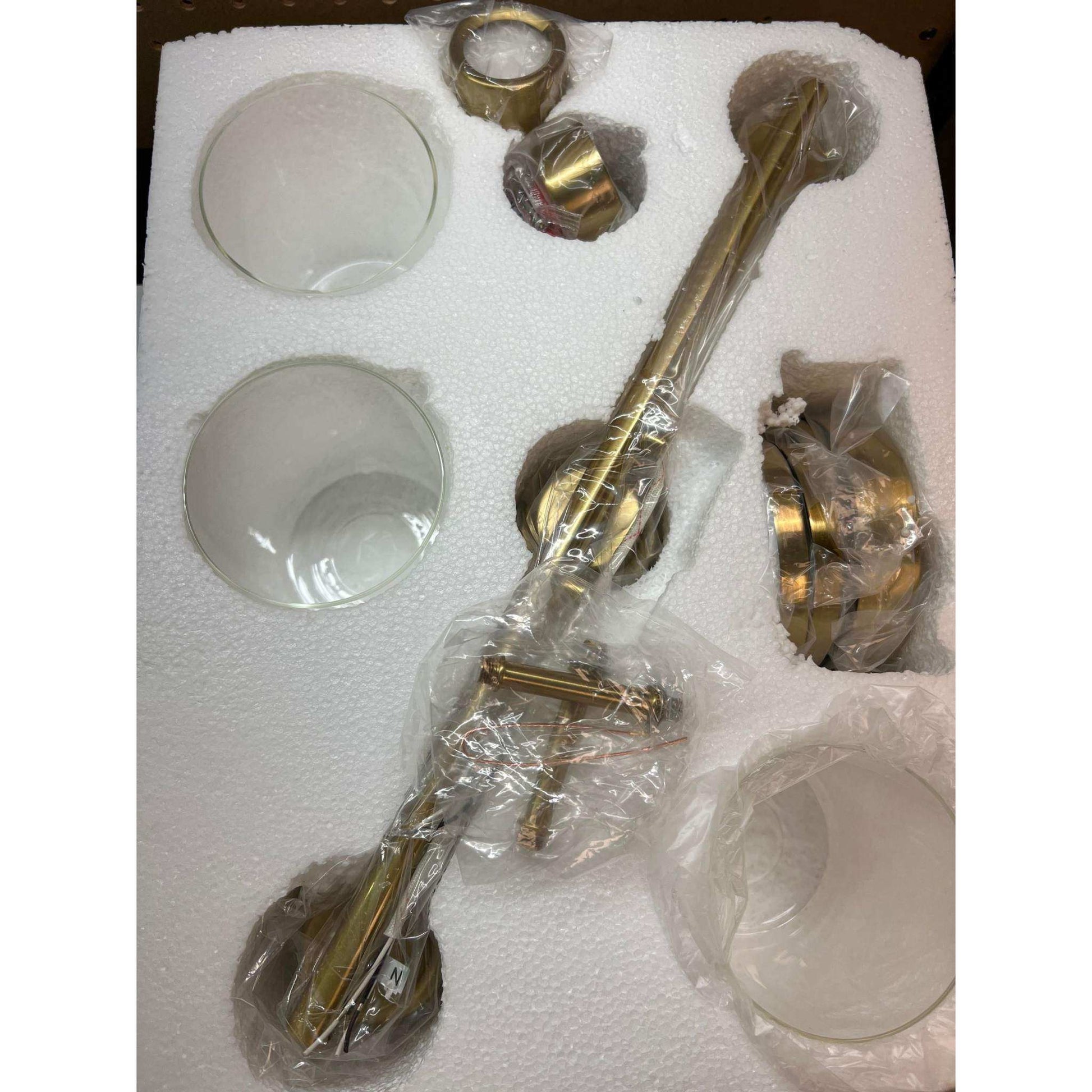 GETINLIGHT Inlight 20 Wide 3 Light Gold Bathroom Vanity Light - Selzalot