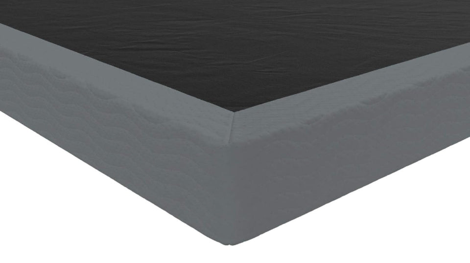 DHP 7" Upholstered Foundation, King Size Folding, Gray