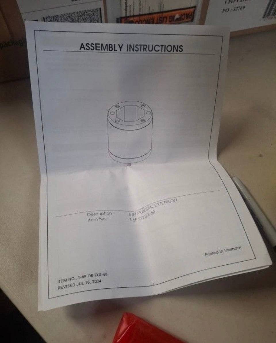 Open Box New International Concepts Hickory/Stone 30 in. Round Top Solid Wood Counter Height Dining Table