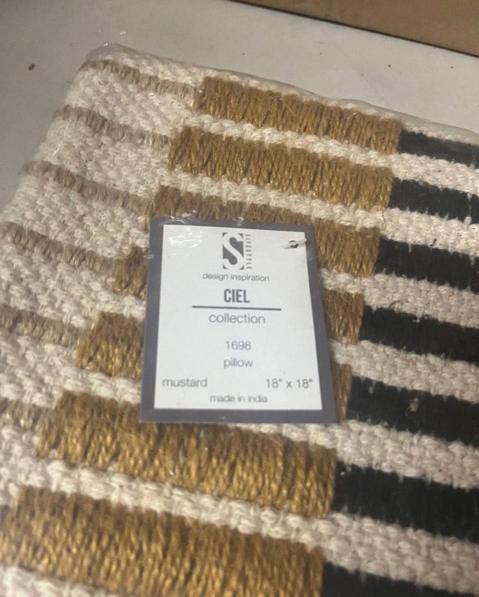Saro Dynamic Stripe Pillow Cover