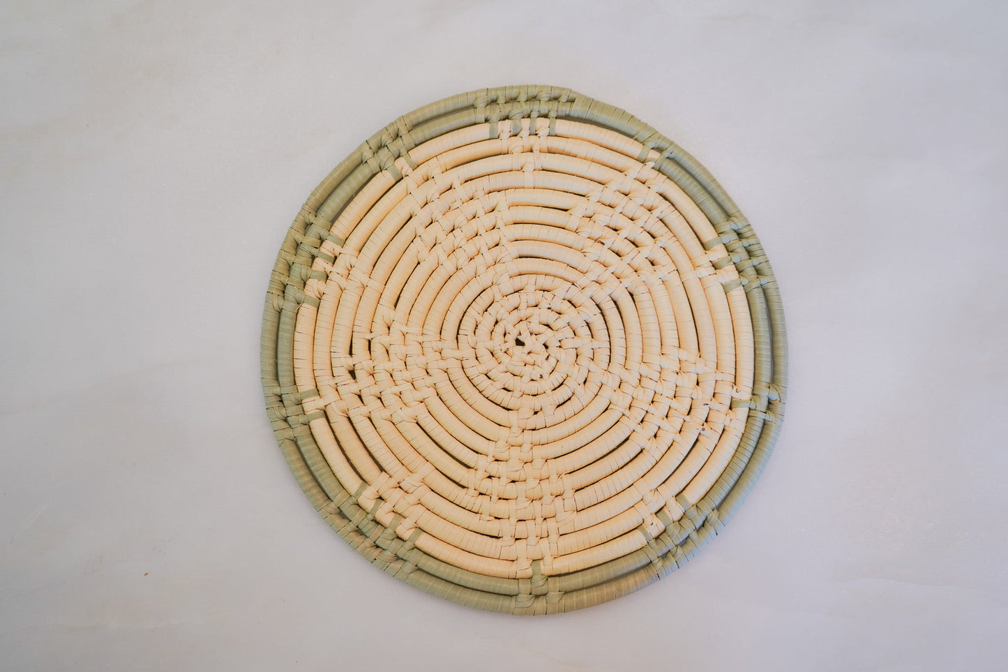 Round 8 inch Trivet with Sage Trim