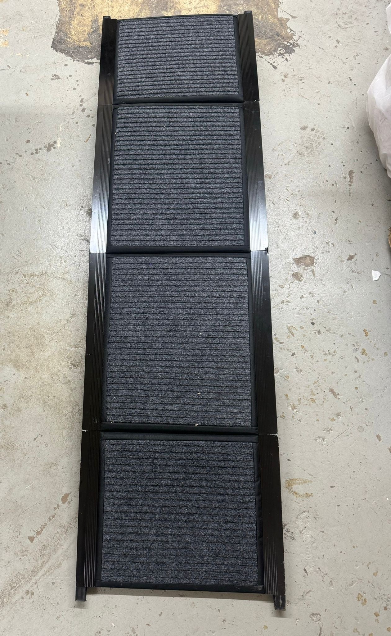 Open Box Petbank 62" Dog Ramp for Car, Foldable Large Dog Car Ramp with Anti-Slip Rug Surface, 17" Wide Dog Ramp Steps for Large Medium Small Dogs, Up