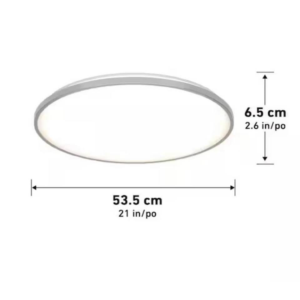 Artika Europa 21 in.LED 3CCT Flush Mount Ceiling Light with Night Light Preset and Remote Inc