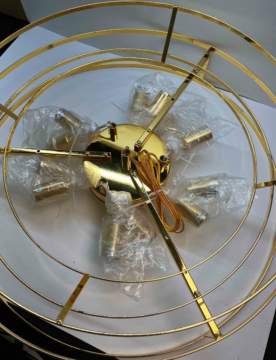 AHOC Modern Crystal Chandelier, Luxury Gold Crystal Hanging Ceiling Light Contemporary Large Raindrop Pendant Chandelier for Living Room Dining Room - Selzalot
