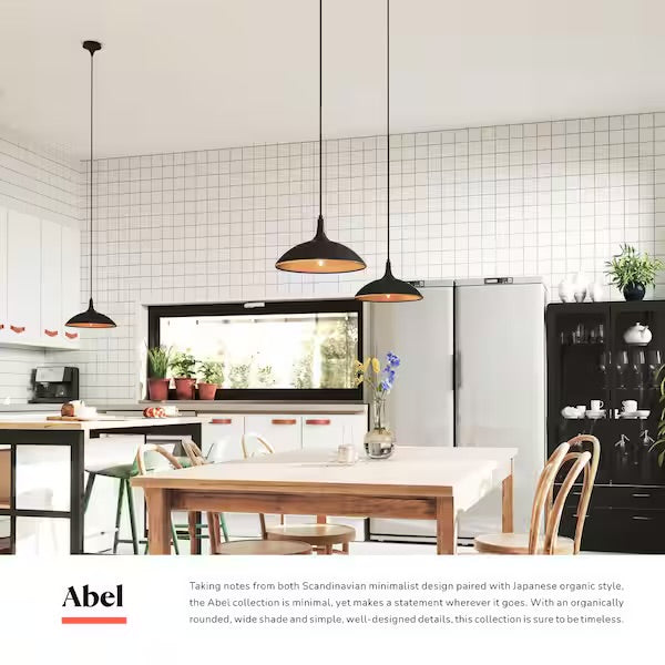 Open Box ALORA MOOD Abel 14 in. 1 Light 60-Watt Brushed Gold Pendant Light