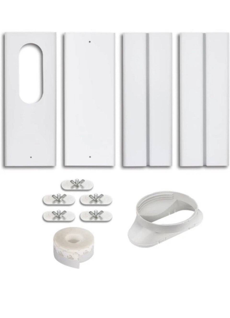 yoleshy portable air conditioner adjustable window kit with coupler and ducting components
