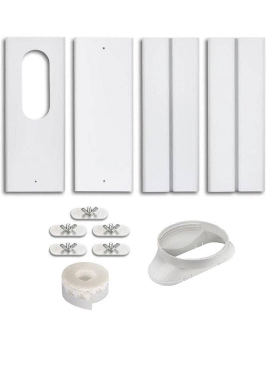 yoleshy portable air conditioner adjustable window kit with coupler and ducting components