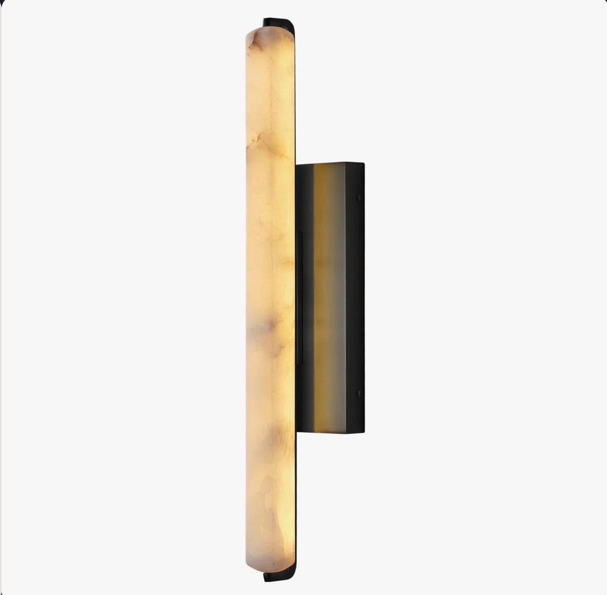 Hokku designs Dimmable LED Wall Mounted Sconce With Alabaster Shade
