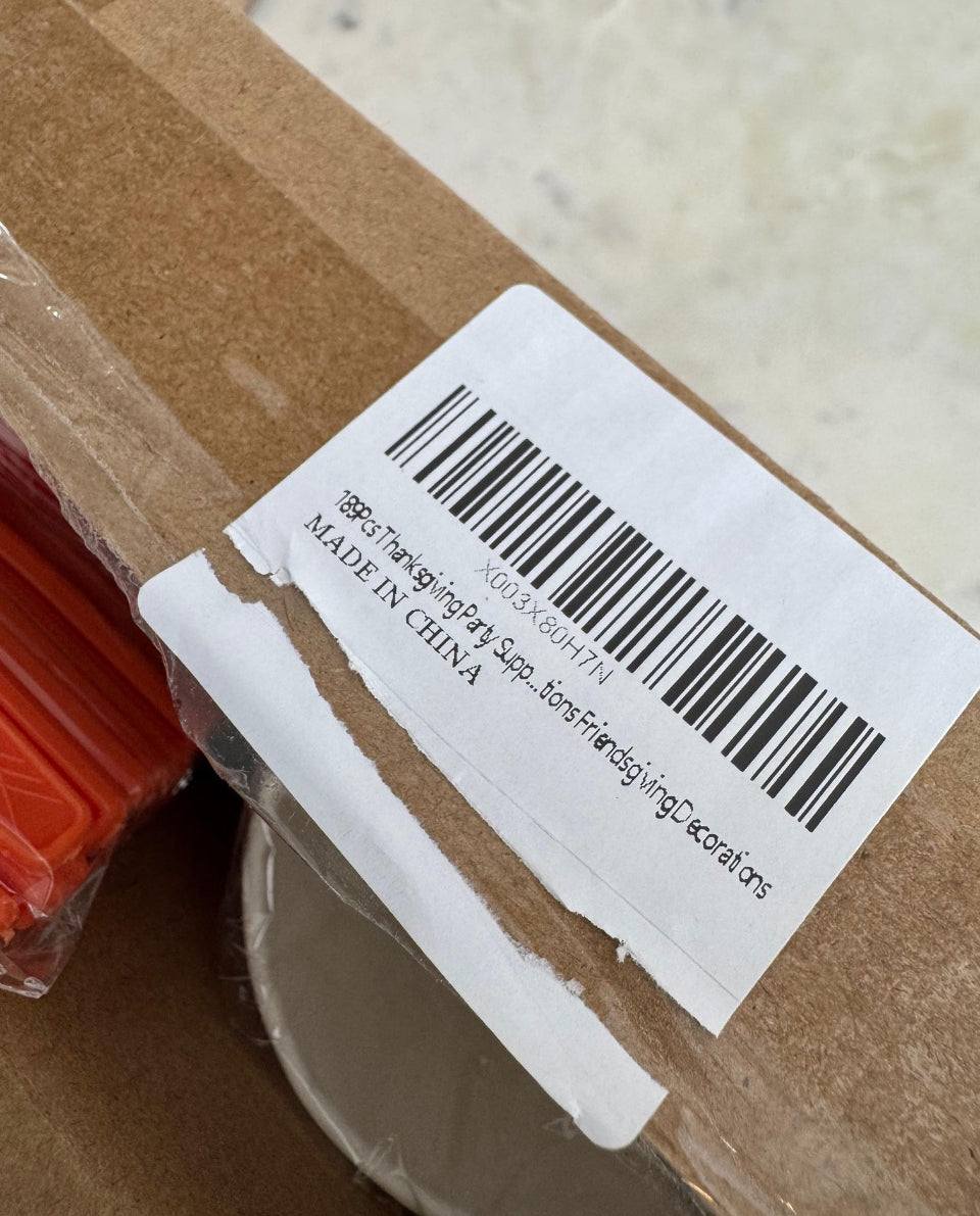 Open Box New Xcvwz 189Pcs Thanksgiving Party Supplies - Plates, Napkins, and Happy Friendsgiving Banner for Decorations