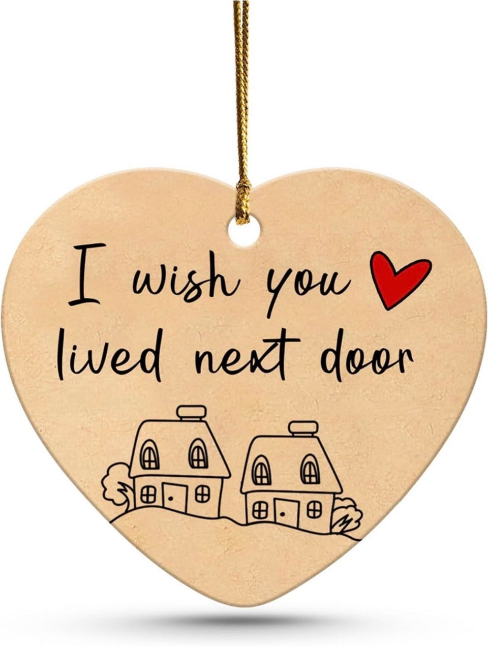 New  ZAZIKE Best Friend for Women – Friendship Gifts for Women, Long Distance, Unique Best Friend Christmas Ornaments, Sister Gifts, I Wish You Lived in