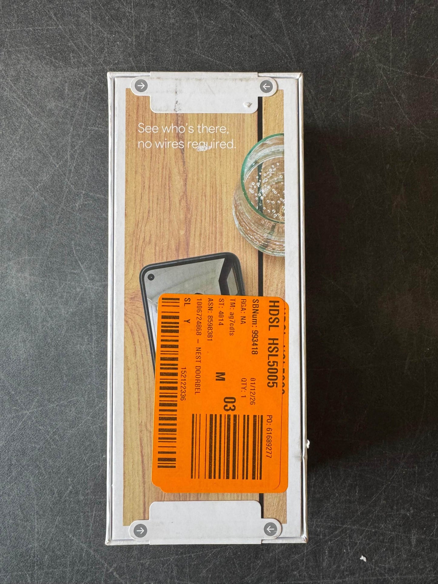 Google Nest Doorbell (Battery)-Smart Wi-Fi Video Doorbell Camera - Linen