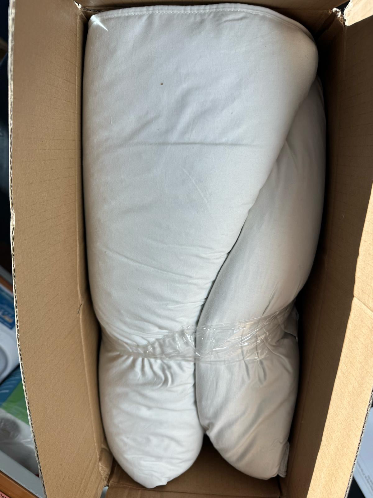 Open Box puredown® Goose Feather Down Sleeping Pillow Soft Bed Pillow for Sleeping with 100% Cotton Shell Set of 2