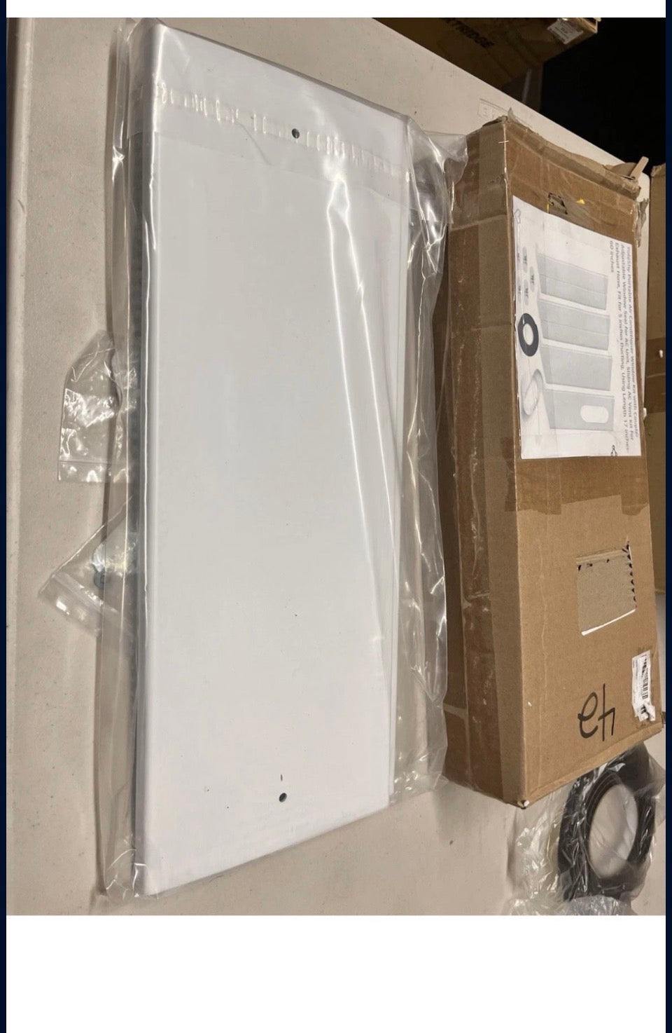 Open Box New  yoleshy portable air conditioner window kit with coupler adjustable window