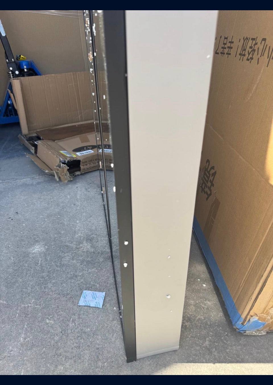 Open Box Wenqik LED Mirror Medicine Cabinet, 25 x 27 Inch Bathroom Medicine Cabinet with LED Lights and Mirror, Wall Mounted Mirror Cabinet with Dimme