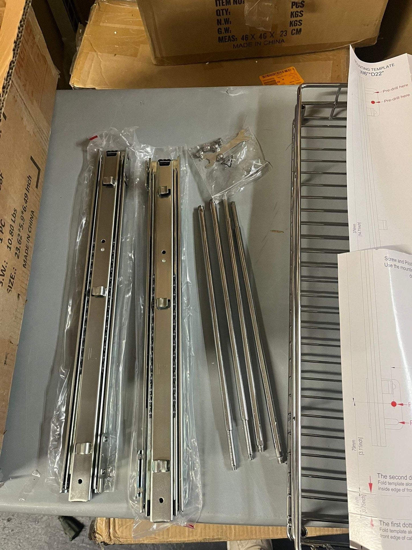 Rebrilliant Rashun Steel Pull Out Drawer