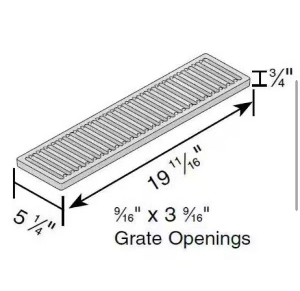 NDS Pro Series 5 in. x 40 in.Channel Drain Kit with Metal Grate