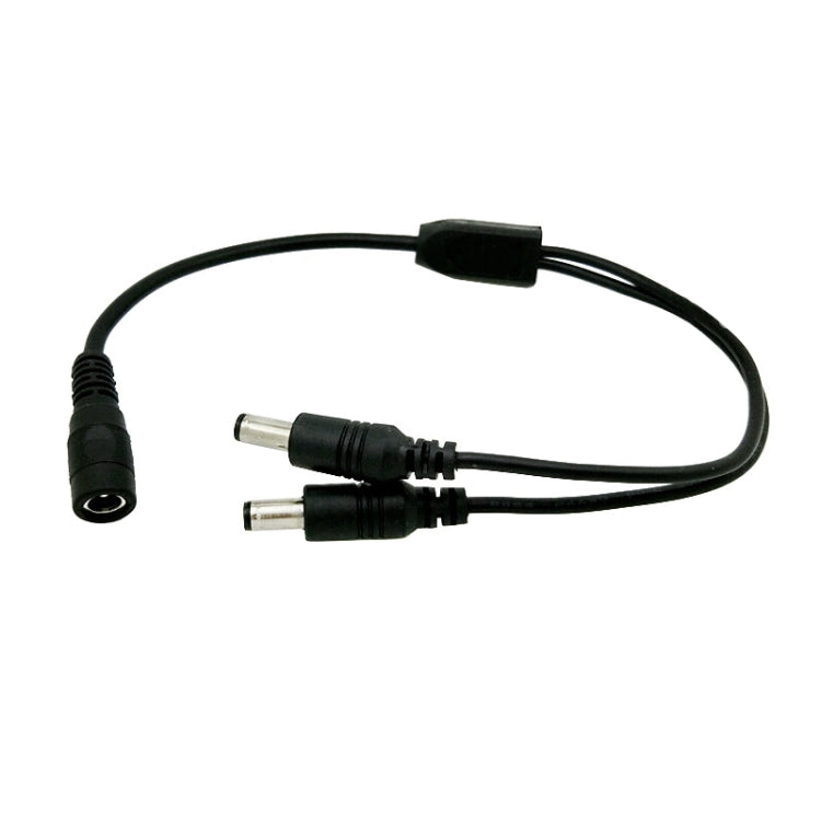 0.5m 2 in 1 DC female to DC male power connection extension cable with 12V PVC insulation and durable copper wire cores