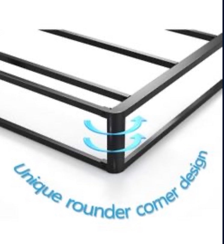 THEOCORATE King Box Spring, 5 Inch Low Profile Metal Spring, Heavy Duty Structure with Cover, Mattress Foundation, Noise Free, Non-Slip, Easy Assembly