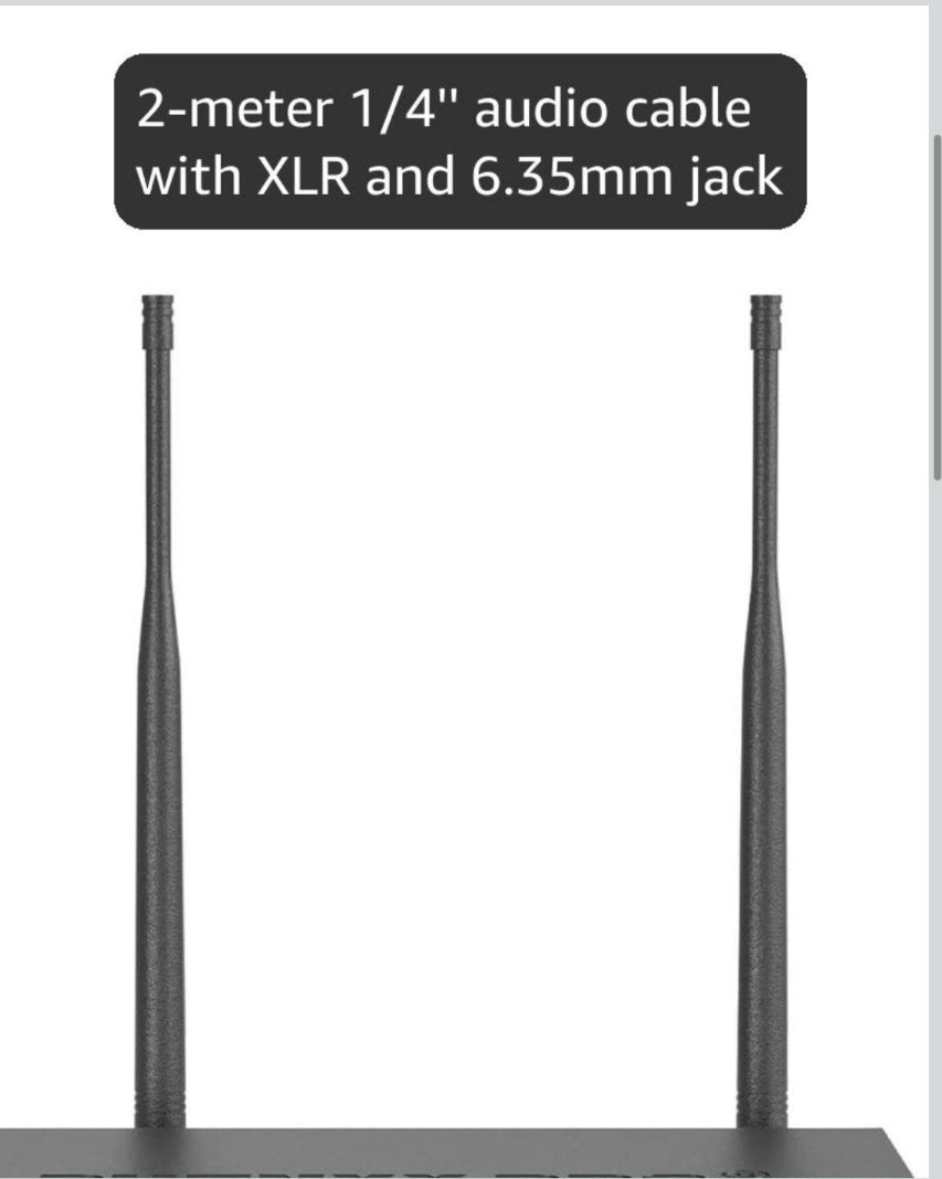Open Box New Phenyx Pro Wireless Microphone System, Dual Wireless Mics,w/ 2 Handhelds, Auto