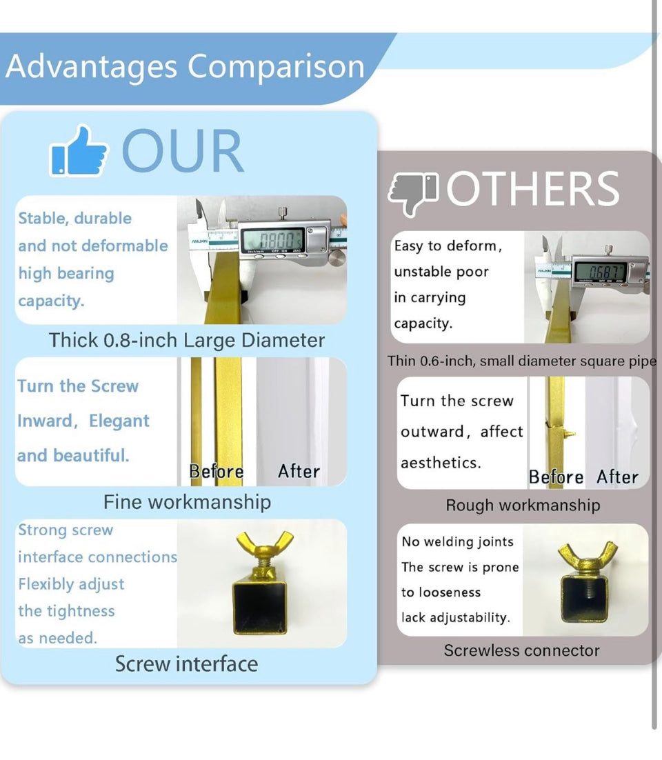 Open Box New Metal Wedding Arch Backdrop Stand, 7.2FT Gold Balloon Arched Frame Stand ,Collapsible Stable Arch Background for Party, Garden Ceremony D