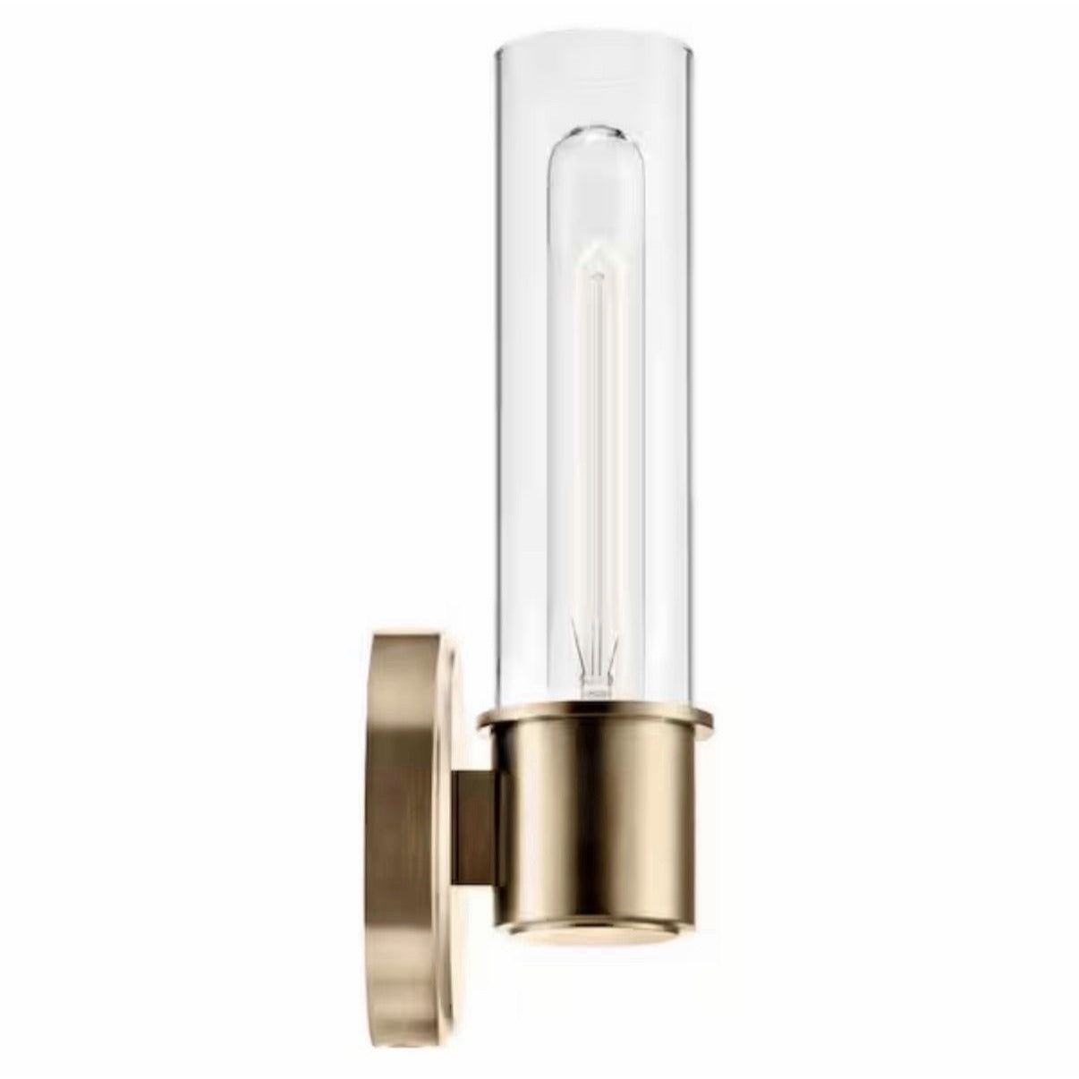 Kichler Aviv 1-Light Wall Sconce, Modern Light with Clear Glass
