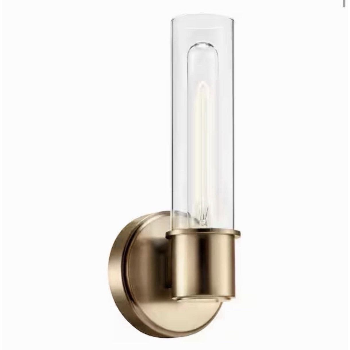 Kichler Aviv 1-Light Wall Sconce, Modern Light with Clear Glass