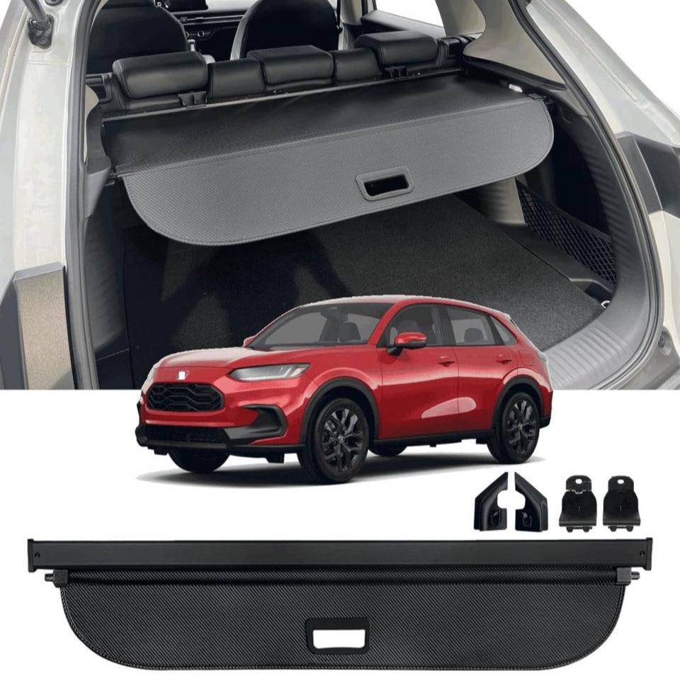 Cargo Cover Compatible with 2023 2024 Honda HR-V, Retractable Trunk Security Shade, High-Density Carbon Fiber.