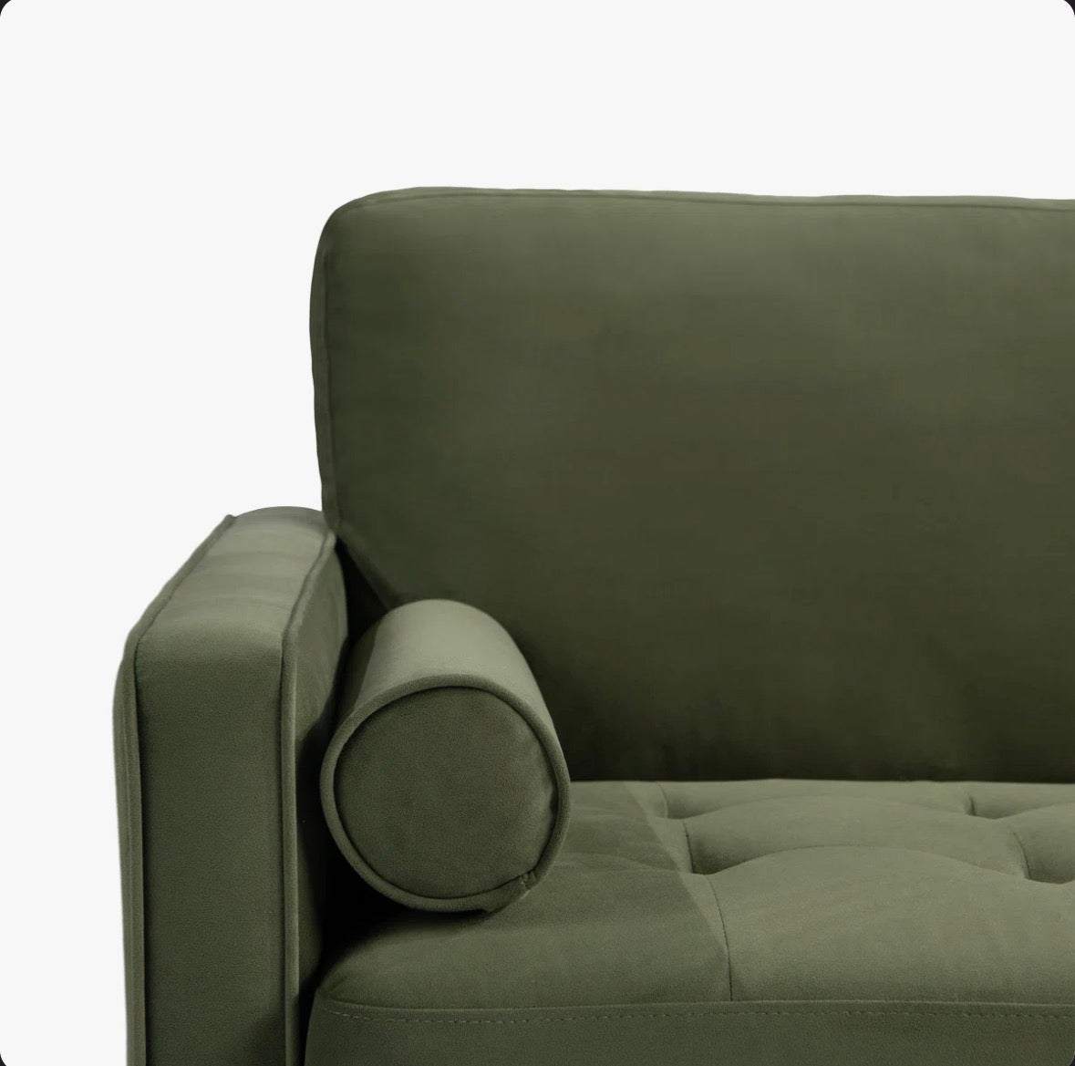 Mercury Row Garren 75.6 Tufted Sofa GREEN