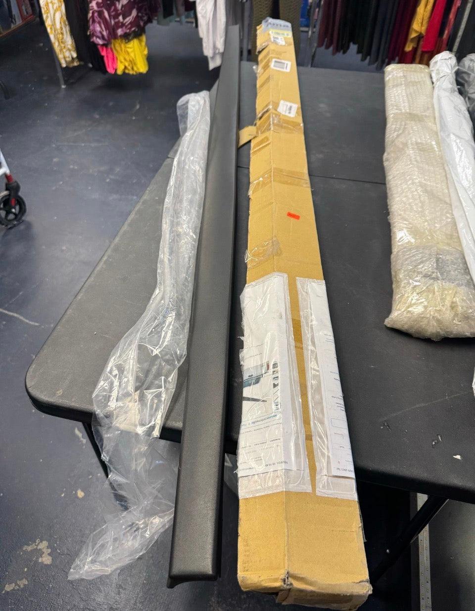 Open box Olltoz Rear Tailgate Molding Cap Spoiler Replacement Compatible with Ford Super Duty SD F-250 F-350 1999-2003 Tail Gate Protector F250 F350 F