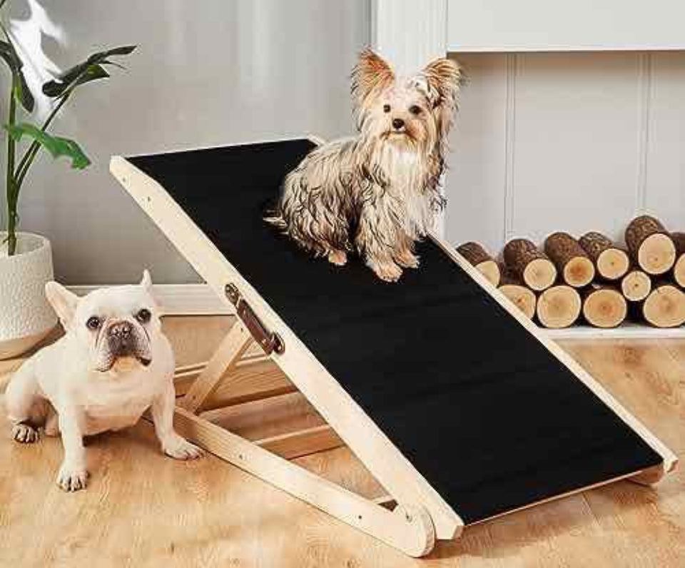 Woohoo Dog Ramp for Bed with Non-Slip Surface and Folding Design for Pets
