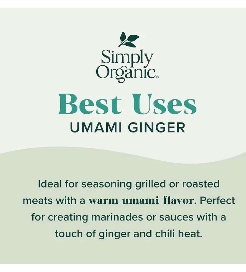 Simply Organic Sheet Pan Seasoning Umami Ginger 0.99 Oz By Simply Organic 1 Pack