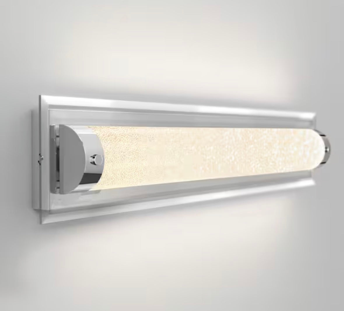 Artika Glamour 27 in. 1-Light Chrome Modern Integrated LED 3 CCT Vanity Light Bar for Bathroom