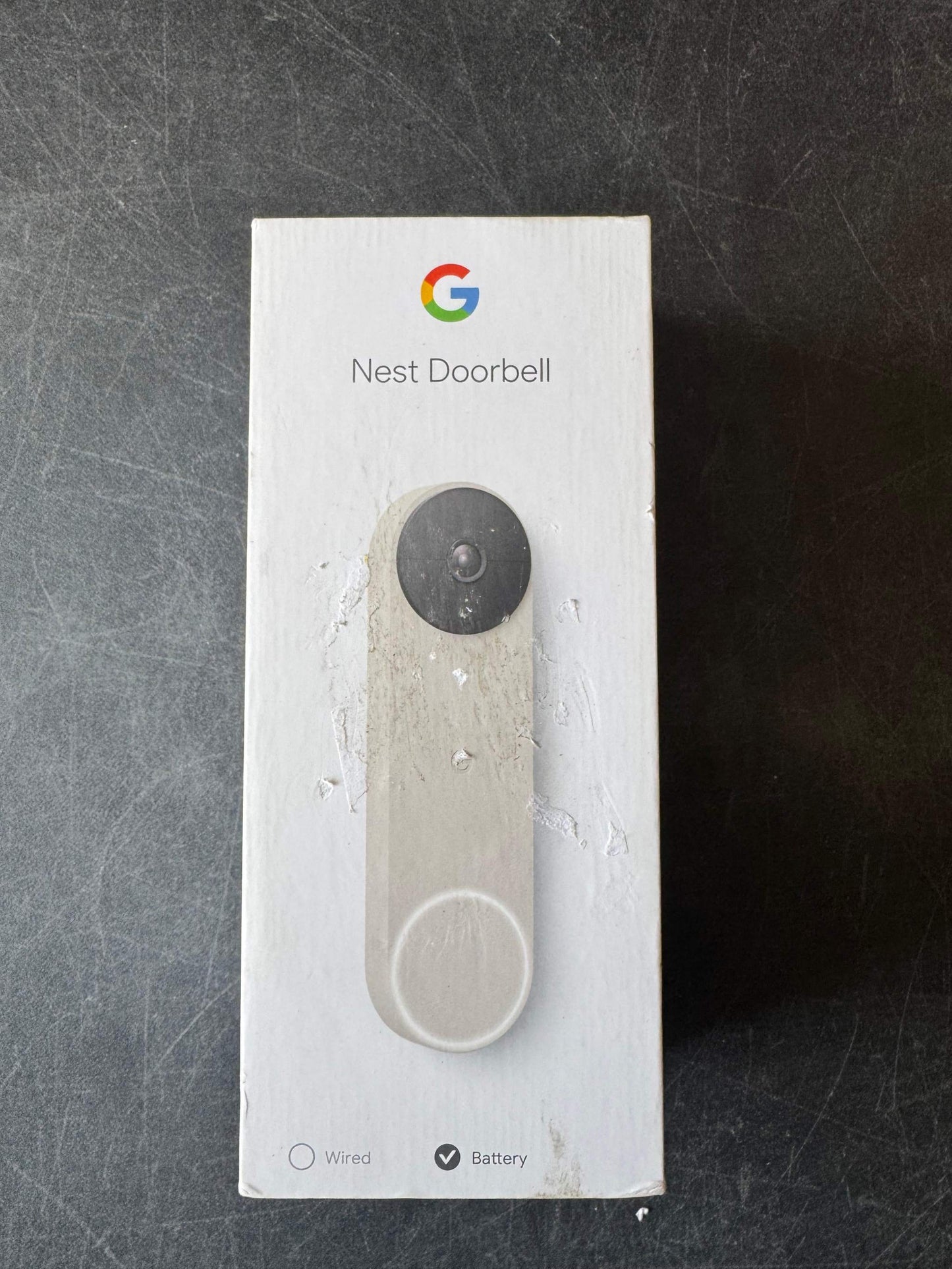 Google Nest Doorbell (Battery)-Smart Wi-Fi Video Doorbell Camera - Linen