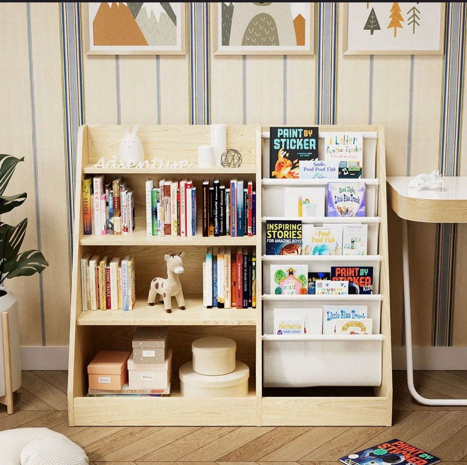 Latitude Run Maggiorina Kids Standard Bookcase, Storage Book Rack, Organizer Cabinet, Book Display